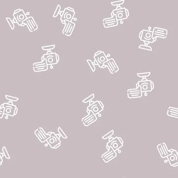 Robot astronaut line icon vector isolated illustration Stock Illustration