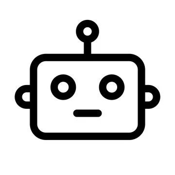 Robot. Automated support and help response. Vector. Stock Illustration