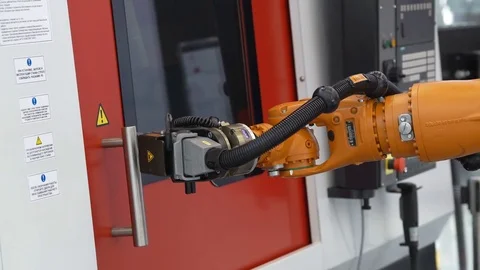 Robot automatic hand Stock Footage 83319081