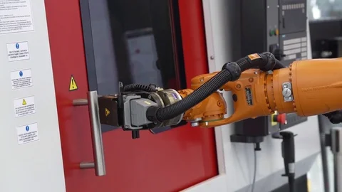 Robot automatic hand Stock Footage 83320978