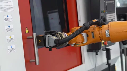 Robot automatic hand Stock Footage 88616176