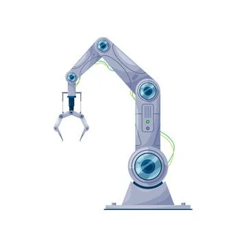 Robot automation device isolate automated claw arm Stock Illustration