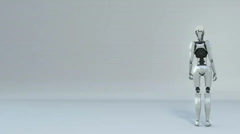 Robot backtous Stock Footage 738777