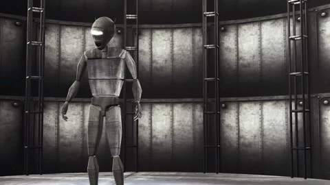 ROBOT IN BANKER Stock Footage 263315704