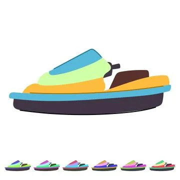 Robot boat toy vector cartoon graphic Stock Illustration