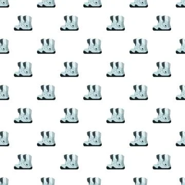 Robot boots seamless pattern repeating futuristic design イラスト素材