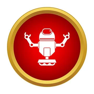 Robot bot icon symbolizing artificial intelligence and automation イラスト素材