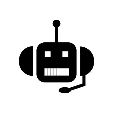 Robot call operator 스톡 일러스트