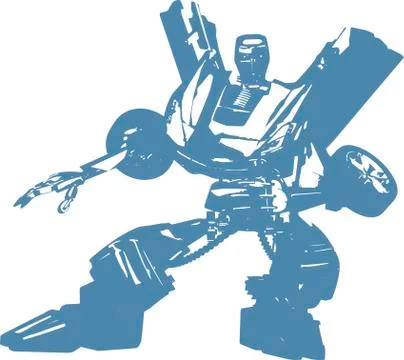 Robot Car Stock Illustration