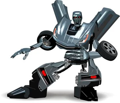 Robot Car Stock Illustration