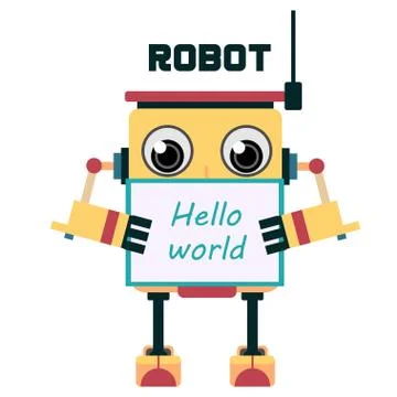 Robot character design Stock Illustration