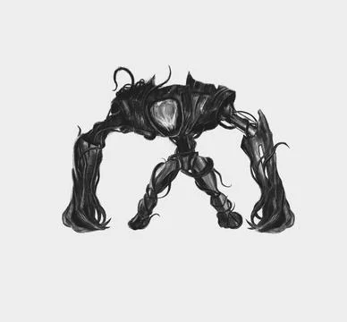 Robot character design Stock Illustration