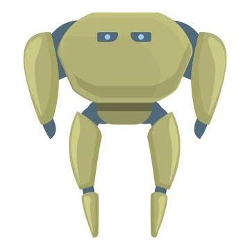 Robot character icon cartoon vector. Cute toy Stock Illustration