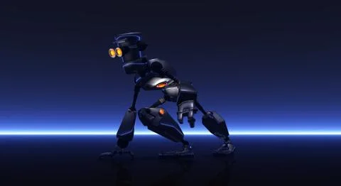 Robot character Stock-Illustration