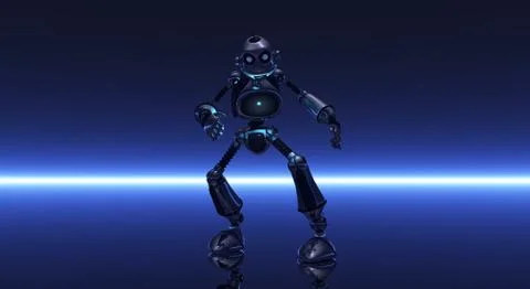 Robot character Stock Illustration