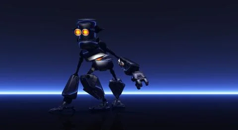 Robot character Stock-Illustration