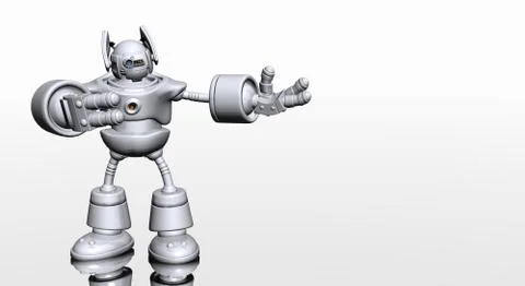 Robot character Stock Illustration