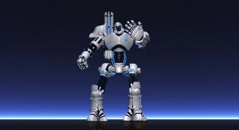 Robot character Stock-Illustration