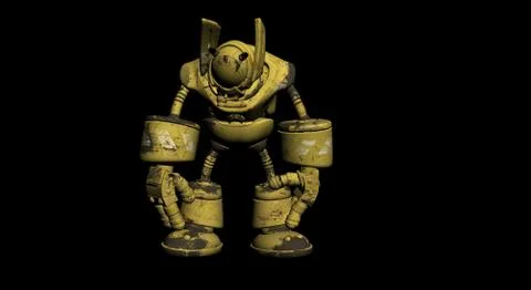 Robot character Stock-Illustration