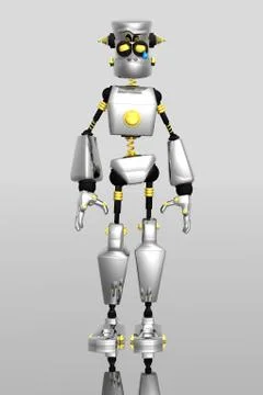 Robot character Stock-Illustration