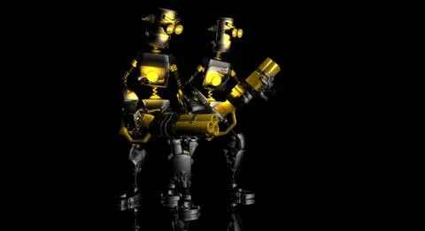 Robot character Stock Illustration