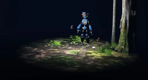 Robot character Stock Illustration