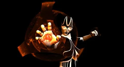 Robot character Illustrazione stock