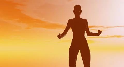 Robot character Stock Illustration