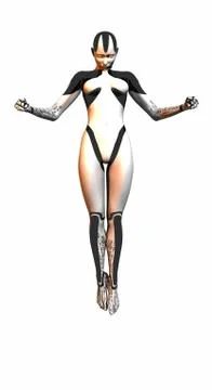 Robot character Stock Illustration