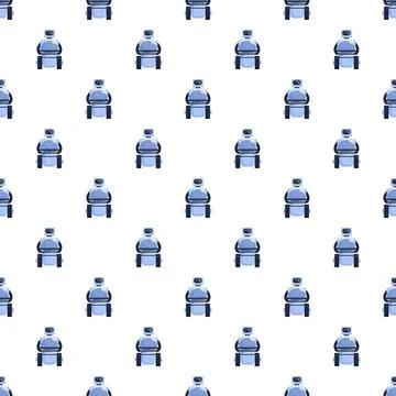 Robot character repeating pattern symbolizing technology development Illustrazione stock