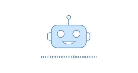 Robot character waving greeting, 4k video animated scene. Friendly futurist.. Stock Footage 337893309
