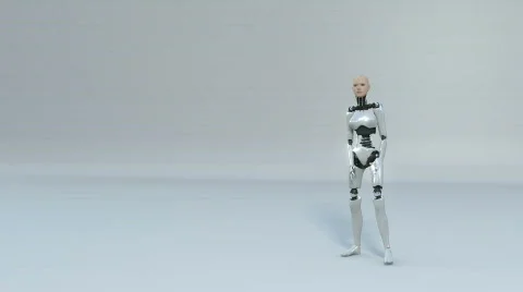 Robot cheers Stock Footage 738770