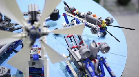 Robot from the children's designer Stock-Footage 61431960