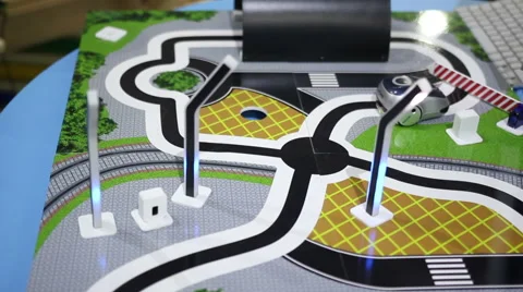 Robot from the children's designer Stock Footage 61432427