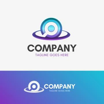 Robot Circle Logo Stock Illustration