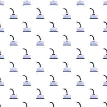 Robot cleaner pattern, automated domestic cleaning equipment Stock Illustration