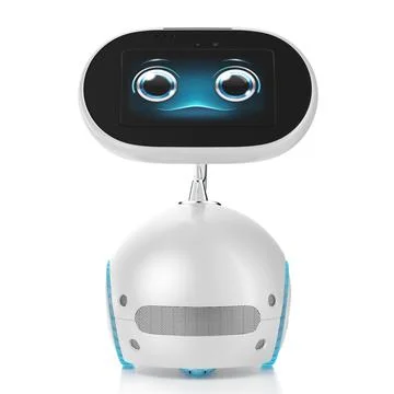 Robot cleaner. Touch screen, autonomous operation. 3d illustration. Stock Illustration