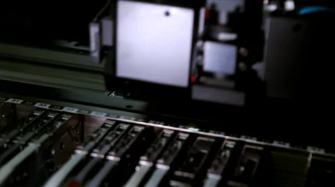 Robot computer prints fee future technologies hd Stock Footage 39804850