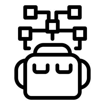 Robot connecting to multiple devices using artificial intelligence 스톡 일러스트