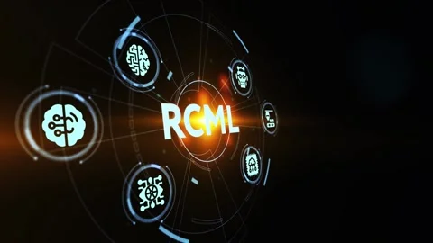 Robot Control Meta Language technology concept. RCML Stock Footage 189991414