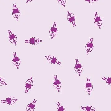 Robot courier autonomous delivery glyph seamless pattern 스톡 일러스트