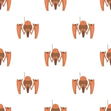 Robot crab pattern seamless vector Illustrazione stock