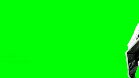 Robot is crawling . Realistic motion and reflections. 4K green screen footage. Vidéo 82696829