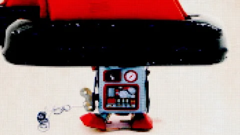 Robot crush dig Vídeos de archivo 346295152