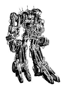 Robot cyborg Stock Illustration