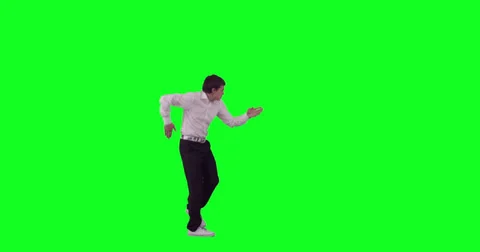 Robot Dance on Green Screen Video stock 39832275