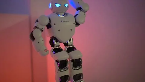 The Robot dances close up Stock Footage 73420604