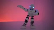 Robot Dances Club Lights Stock Footage