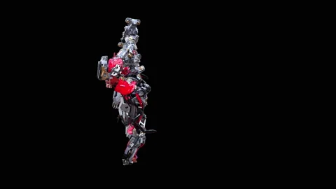Robot Dancing, with Alpha matte. Видео 167420648