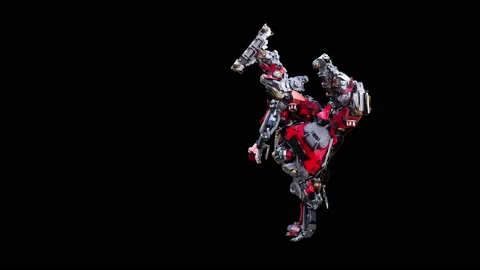 Robot Dancing, with Alpha matte. 库存影片 167420950